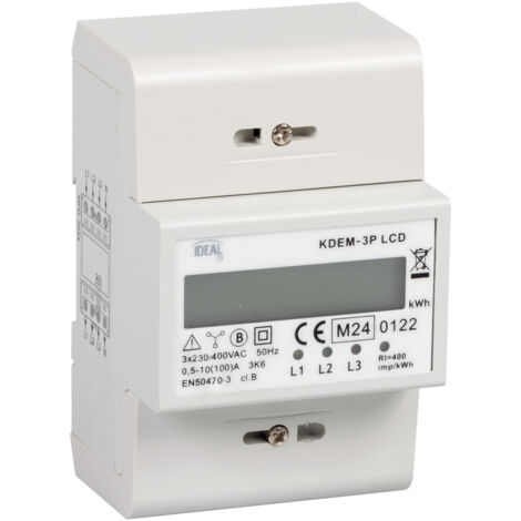 KDEM 3P LCD Contatore elettrico ideale
