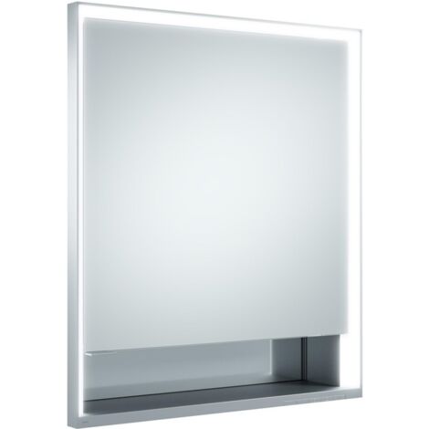 KE SPS R. Lumos 14311, r., ohne Ablagef, Einbau, silb-elox., 650x735x165mm