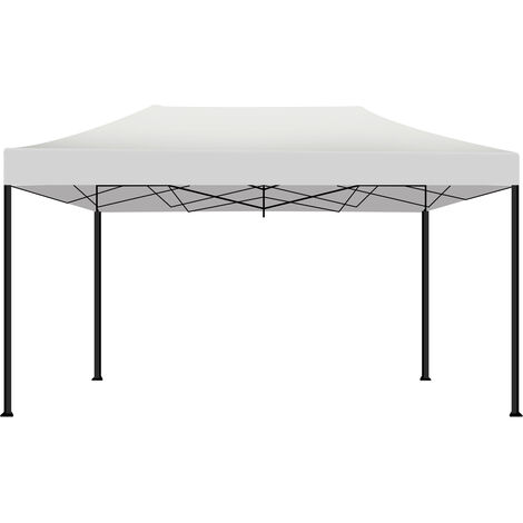 FRANKYSTAR Kebon Carpa / Gazebo 3X4,5 m Impermeable Carpa Plegable Para Ferias Y Mercados Blanco