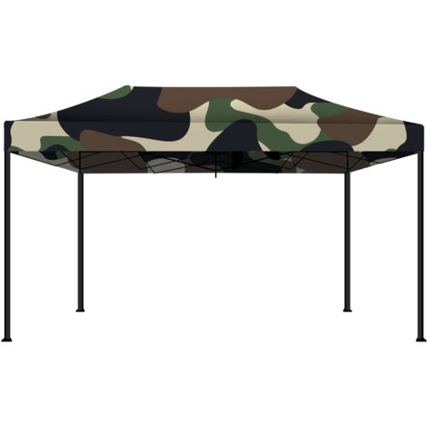 Kebon Tenda / Gazebo Per Giardino 3X4,5 Mt Impermeabile Tendone Pieghevole Per Fiere E Mercati Colore Camouflage