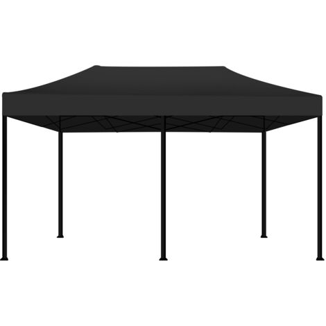 Kebon Tenda / Gazebo Per Giardino 3X6 Mt Impermeabile Tendone Pieghevole Per Fiere E Mercati Colore Nero