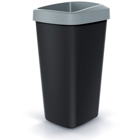 KEDEN 25L plastic recycling bin dedede 25L avec couvercle ouvert gris pratique.
