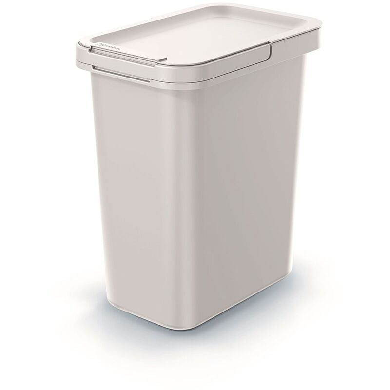 Seau de recyclage de forme carrée 12L Systema 29x19x35 cm - Noir - Keden