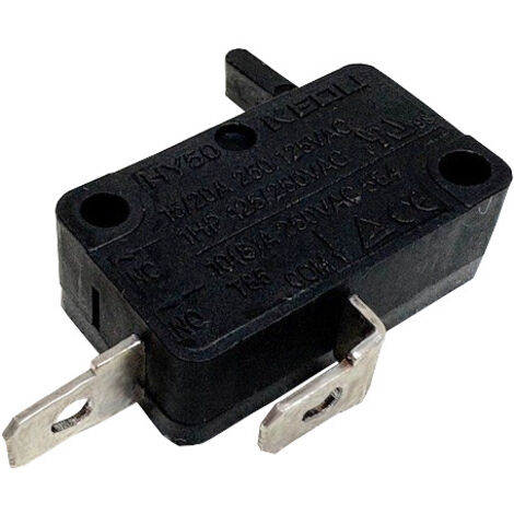 KEDU HY50 Mikroschalter 250V 20A 2Pin Schalter mit längerem Taster