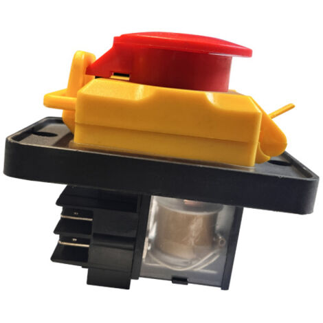 KEDU KJD22 Elektromagnetischer Schalter Not-Aus-Druckknopfschalter 250V 12A EIN/AUS-Drucktastenschalter