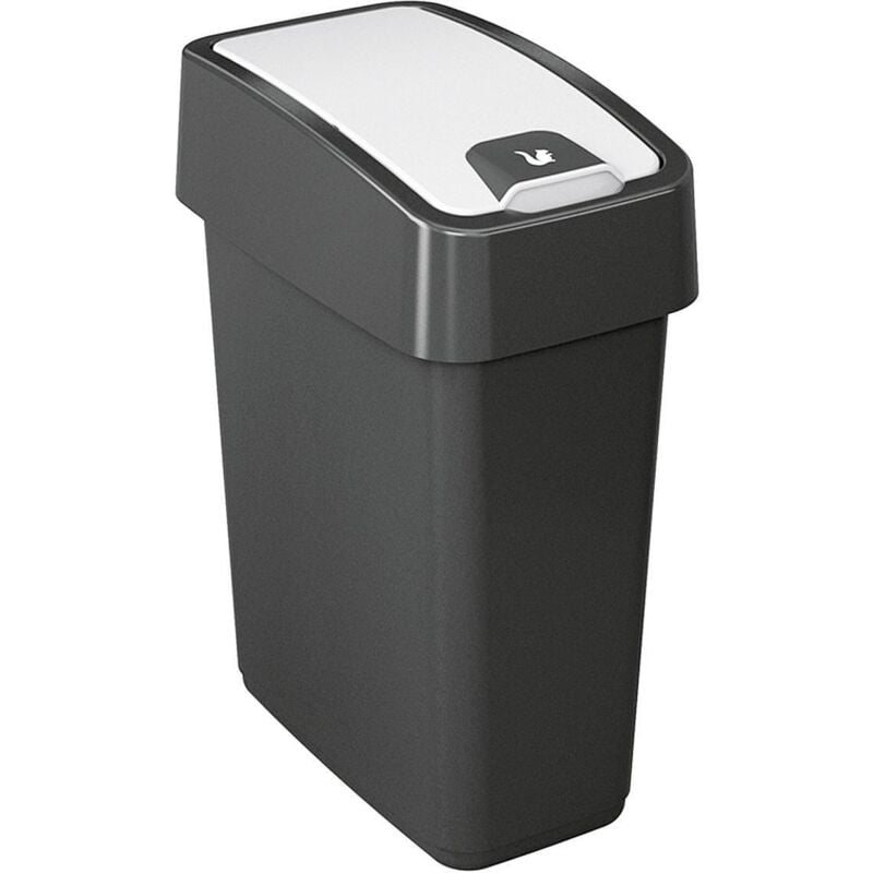 Keeeper - Abfallbehälter Magne mit Flip-Deckel 29,5x18x36,5cm 10l graphite