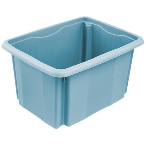 KEEEPER BOÎTE DE RANGEMENT AVEC SYSTÈME DE ROTATION/EMPILAGE, 38 X 28,5 X 20,5 CM, 15 L, EMIL, NORDIC BLUE 1054668000000