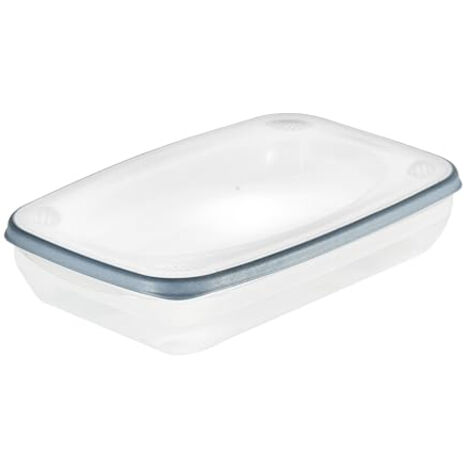 KEEEPER FRANCO, BOÎTE DE CONSERVATION, EMPILABLE, PASSE AU LAVE-VAISSELLE, 2400 ML, 31,5 X 20 X 6 CM, BLEU NORDIQUE