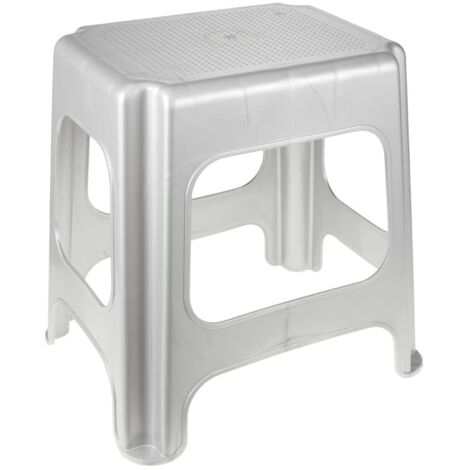 KEEEPER Maxi Tritt-Sitzhocker silver
