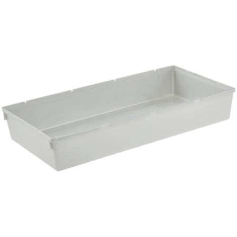 keeeper Organizer per cassetti, Ampliabile a piacere, Plastica resistente (PP), 30 x 15 x 5 cm, Pepe, Argento