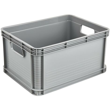 KEEEPER Transportbox Robert Nordic grau, 20 Ltr, 40x30x22cm, Tragkraft bis 30 Kg