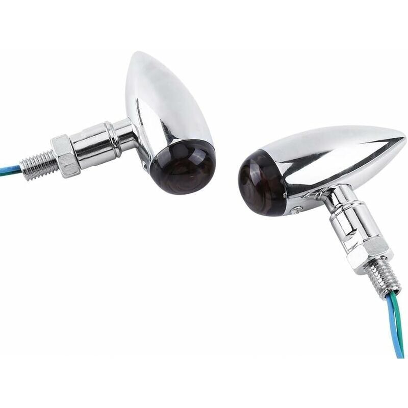 Image of SNQ - Keenso 2 Stück Motorrad Bullet led Blinker Bernstein Blinker Rücklicht Birne