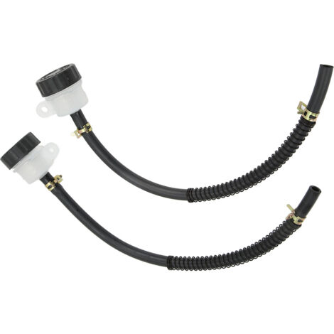 Keenso Motorrad-Zylinderbremspumpe, robustes Material, universelle Passform, auslaufsicheres Design, einfache Installation, 1 Paar Flüssigkeitsbehälter aus ABS und Gummi.
