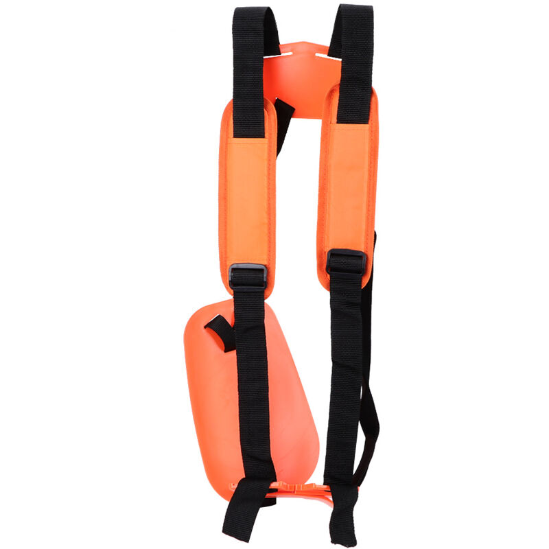 Keenso Sangle D'épaule de Tondeuse, Double Harnais Durable pour Jardin, Ferme, Tondeuse à Gazon, Ceinture en Nylon Orange