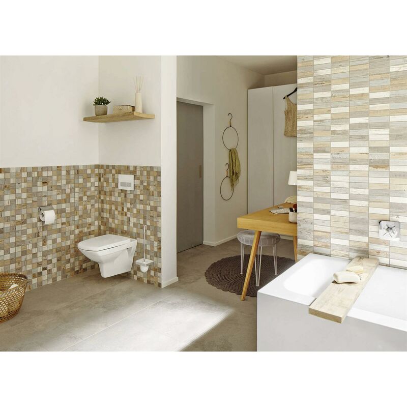 Mosaïque série beachhouse light - 29.8X29.8 plaque mosaique beach (4.8X4.8)