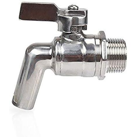 Keg Faucet Tap, Stainless Steel Beer Faucet 200PSI For HomeBrew Barrel Fermenter Wine Beer Drink Juice Dispenser Spigot Bottle Bar 1/2"
