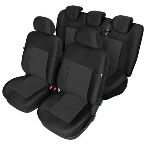 Пълен Комплект Тапицерия Kegel за предни+задни седалки на Audi A4 B8 2007-2015 Черна Текстил