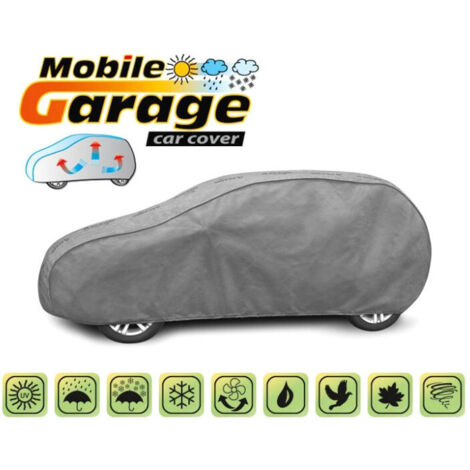 Висококачествено Покривало Kegel серия Mobile Garage размер L1 за хечбек/комби 405-430см x 126-136см, сиво