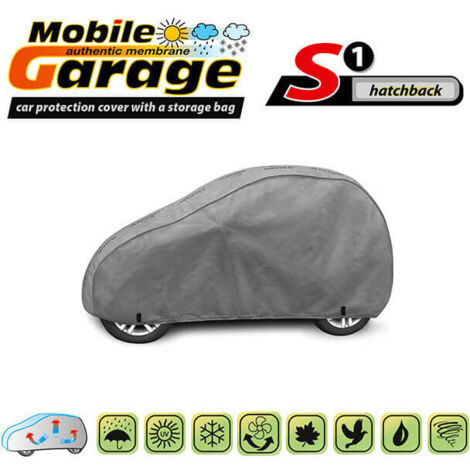 Висококачествено Покривало Kegel серия Mobile Garage размер S1 за хечбек 250-270см x 134-143см, сиво
