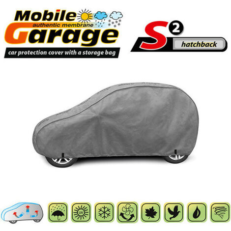 Висококачествено Покривало Kegel серия Mobile Garage размер S2 за хечбек 320-332см x 125-135см, сиво