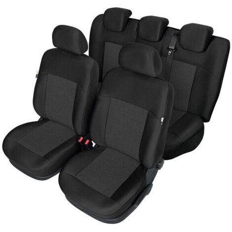 Пълен Комплект Тапицерия Kegel за предни+задни седалки на Volkswagen Golf 7 VII 2012-2019 Черна Текстил