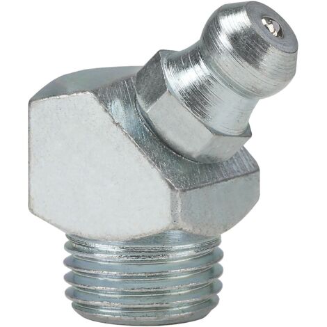 Kegelkopf (Hydraulik) Schmiernippel 45º Winkel H2 Gewinde Größe M10 x 1