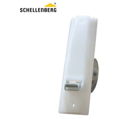 Kehrschaufel mit SCHELLENBERG Platte Weiß Maxi System 25x165x140mm (140x155mm)