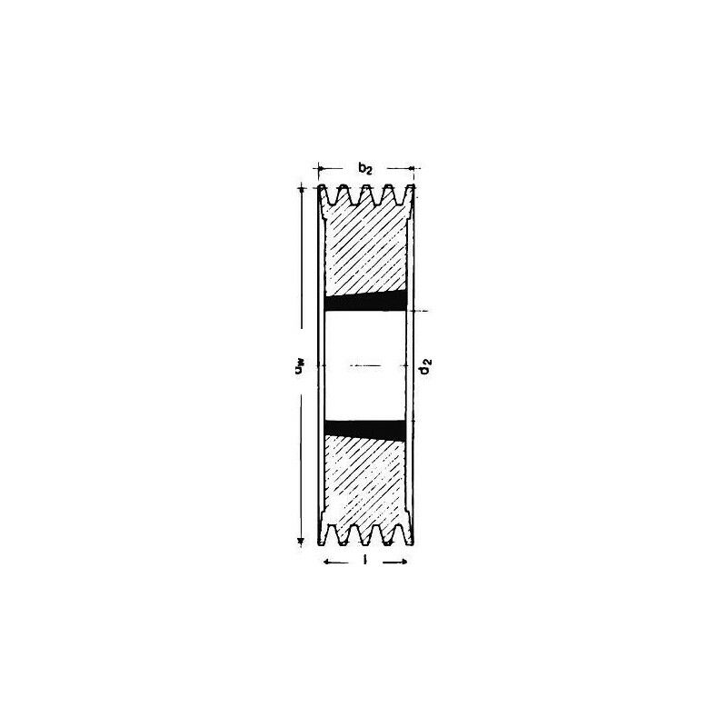 

Keilrillenscheibe SPB/17 6-rillig 224 mmSTRECKE Taper-Buchse 3535