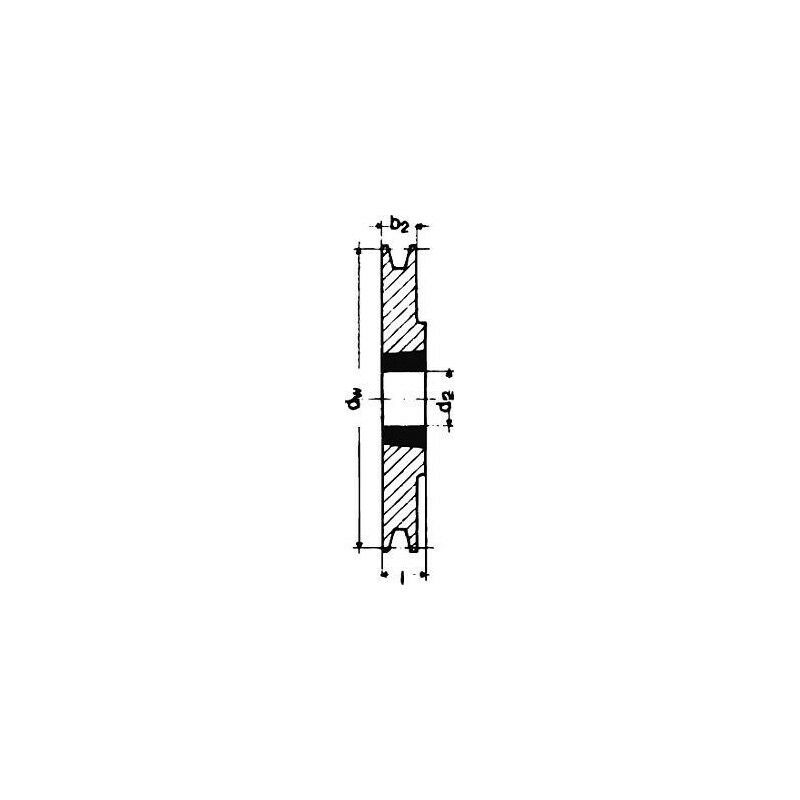 

Keilrillenscheibe SPZ/10 1-rillig 132 mm STRECKE Taper-Buchse 1610