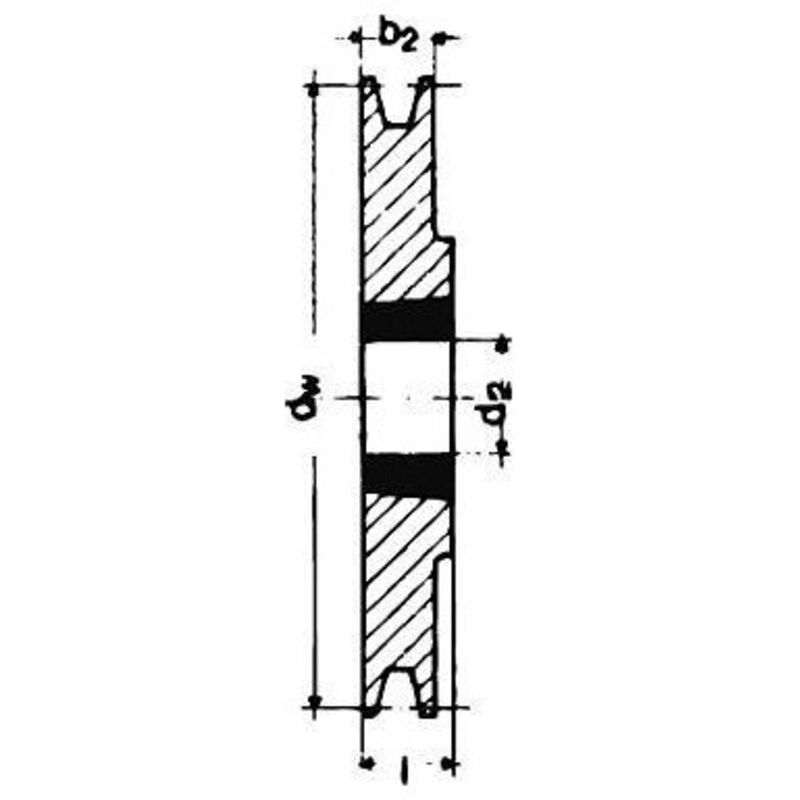 

Keilrillenscheibe SPZ/10 1-rillig 180 mmSTRECKE Taper-Buchse 1610