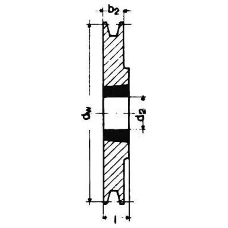 

Keilrillenscheibe SPZ/10 1-rillig 67 mm STRECKE Taper-Buchse 1108