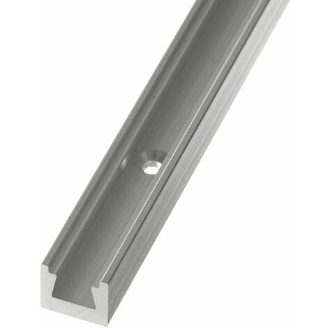 Keilverbinderschiene gebohrt, 595 mm, Aluminium blank