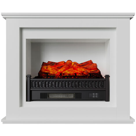 Kekai – Cheminée électrique 2000W avec télécommande – Effet feu à 3 niveaux – Dimensions 90x30x75 cm – Surface de chauffe 10-15 m²