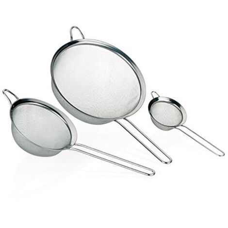 Kela 11074 - Set di setacci da cucina PROFI, 3 pezzi, in acciaio INOX
