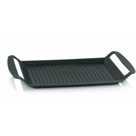 Kela 11564, Piastra da grill per fornelli, Ghisa di alluminio, Adatta a piani a induzione, 30 x 24 cm, Kerros