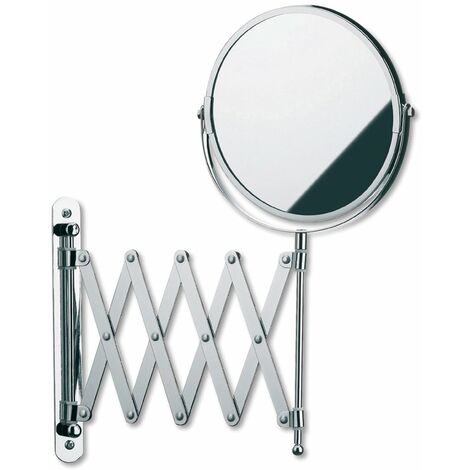 Kela 20847 - Specchio da parete Avita, 18,5 cm, orientabile ed estraibile