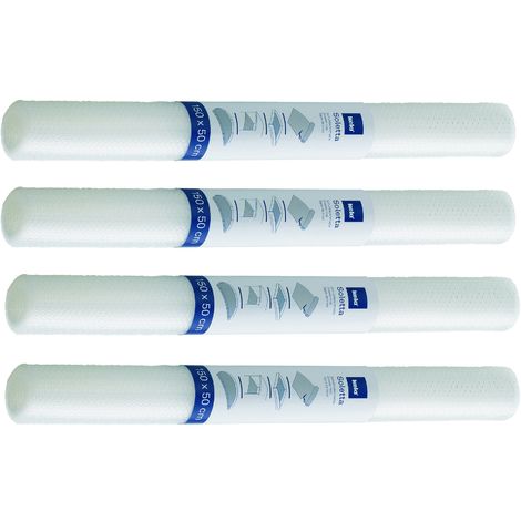 Kela 390166 set di tappetini antiscivolo, 4 pezzi, Ritagliabili, per cassetti e ripiani, 150 x 50 cm, Soletta, trasparente