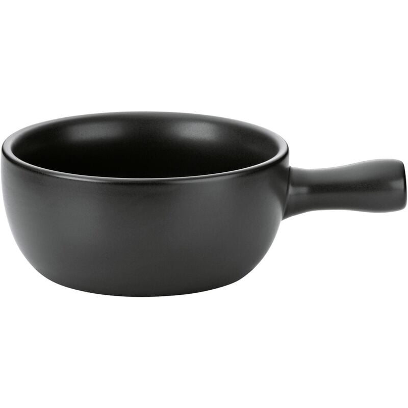 Kela - Käsefonduepfanne Basel Ø22,5cm Keramik schwarz