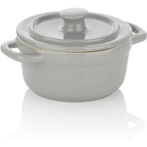 Kela - Mini cocotte Malin gris 10 cm