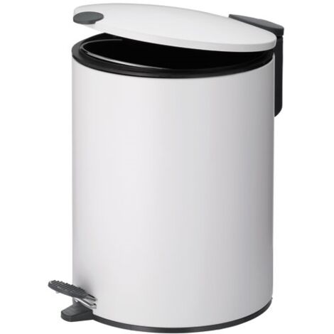 KELA - POUBELLE 5L MATS 27CM METALBLANCN