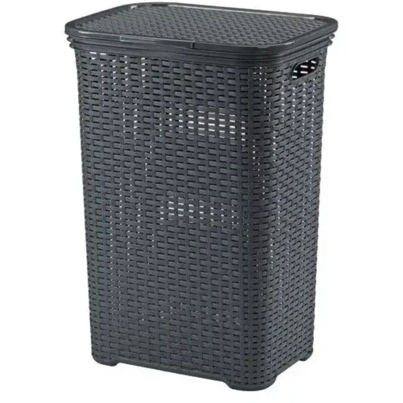 Kela - Corbeille Linge Brasilia Anthracite 43,5x33,5x60 Cmn