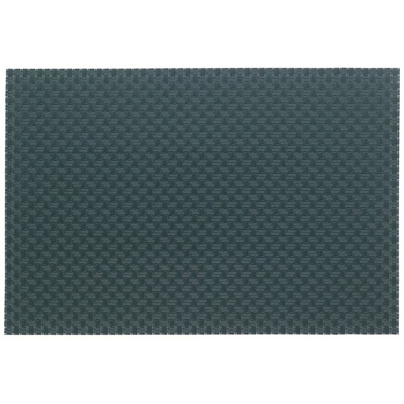 kela Tovagliette Plato 45x30cm in PVC plastica/Poliestere Grigio, Acciaio Inossidabile, 1 x 30 x 1 cm