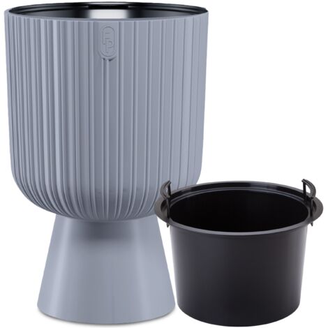 Keli Mika 30 Vaso rotondo con supporto  Platino