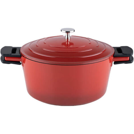 Kelomat Schmortopf Keramika Red mit Deckel Ø20 cm 2,7 Liter Induktion