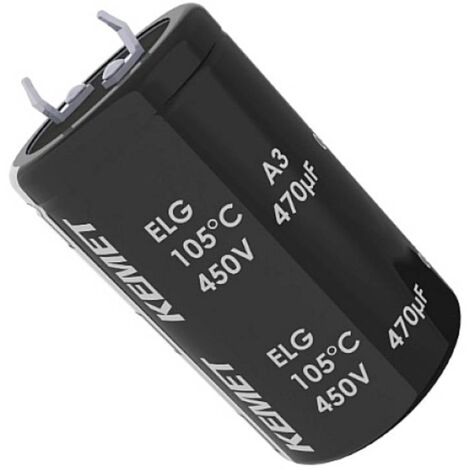 Kemet Condensateur électrolytique 10 mm 470 µF 400 V 20 % (Ø x H) 30 mm x 50 mm 1 pc(s) X594322