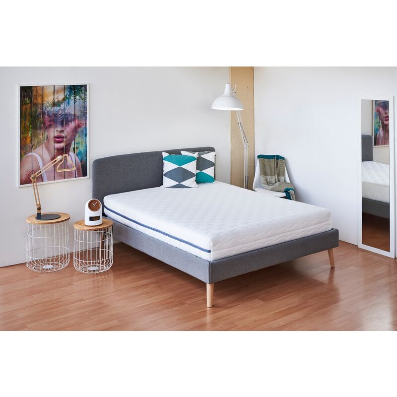 

Colchón Viscoelastico 22cm - Muelle Ensacado Antiácaros - Funda Extraíble y Lavable Larga Duración - KIMBED KEMISOFT 150x200