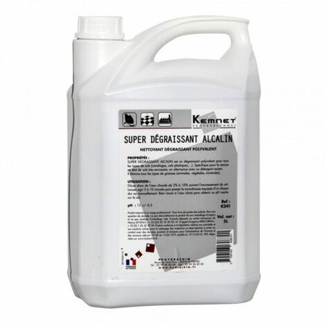 HYDRACHIM KEMNET - Super dégraissant alcalin K241 polyvalent - Bidon de 5 litres - 003K24101