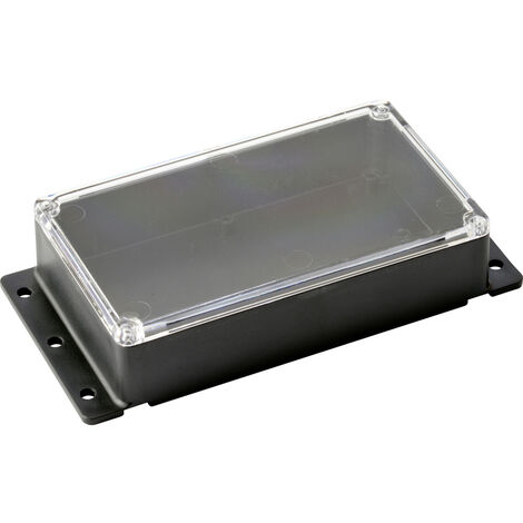 KEMO Kunststoffgehäuse, G089N, 121x71x31 mm (ohne Befestigungslaschen), Thermoplast/PS, schwarz