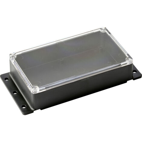 KEMO Kunststoffgehäuse, G089N, 121x71x31 mm (ohne Befestigungslaschen), Thermoplast/PS, schwarz
