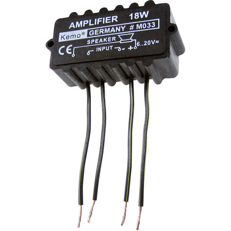 Kemo M033N Mono-Verstärker Baustein 9 V/DC, 12 V/DC, 18 V/DC, 20 V/DC 18 W 4 Ω